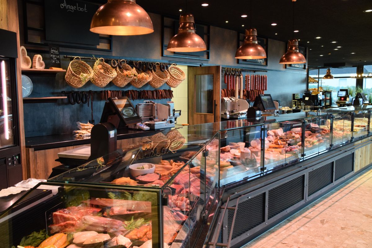 Theke der Metzgerei Ganzhorn